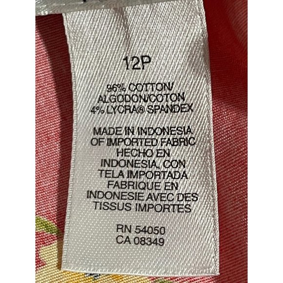 Jones New York Petites Stretch Floral Mini Skirt Size 12P - Picture 8 of 9